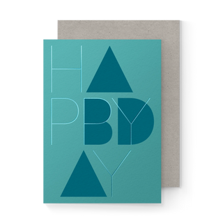 Happy Bday Folded Card