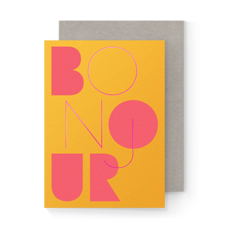 Bonjour Folded Card