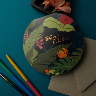 Warm Wishes Clamshell Card